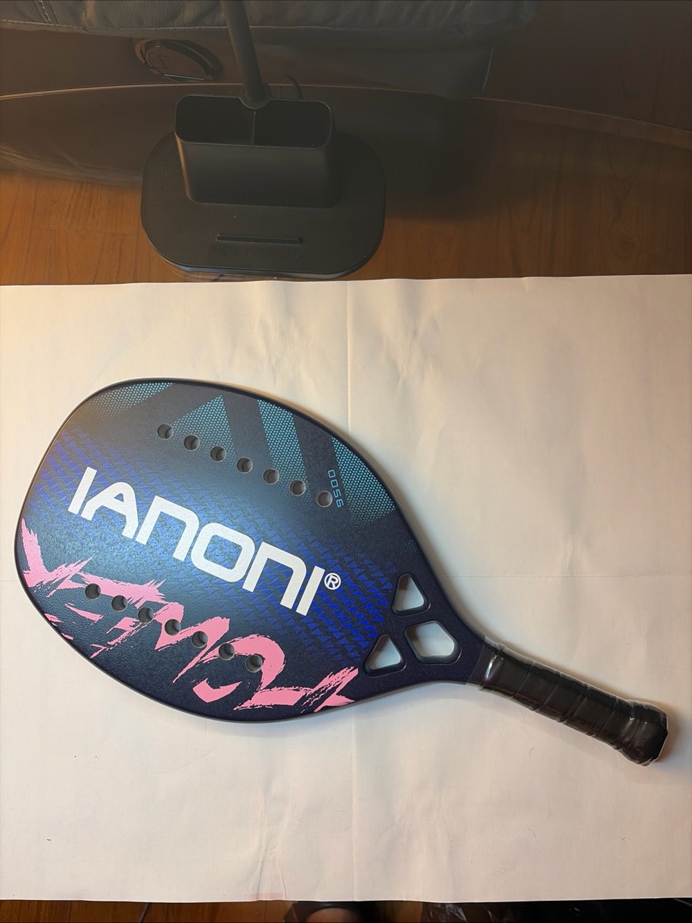 Beach Tennis Paddle Beach Tennis Racket Carbon Fiber with EVA Memory Foam Core